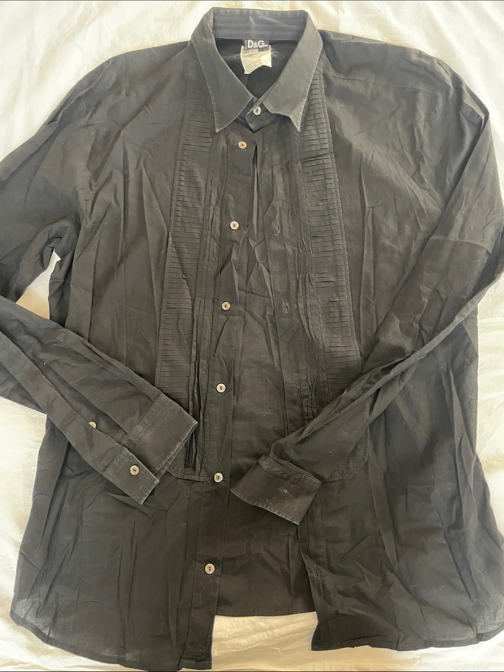 D&G Men's Cotton Button Down Shirt Size 42